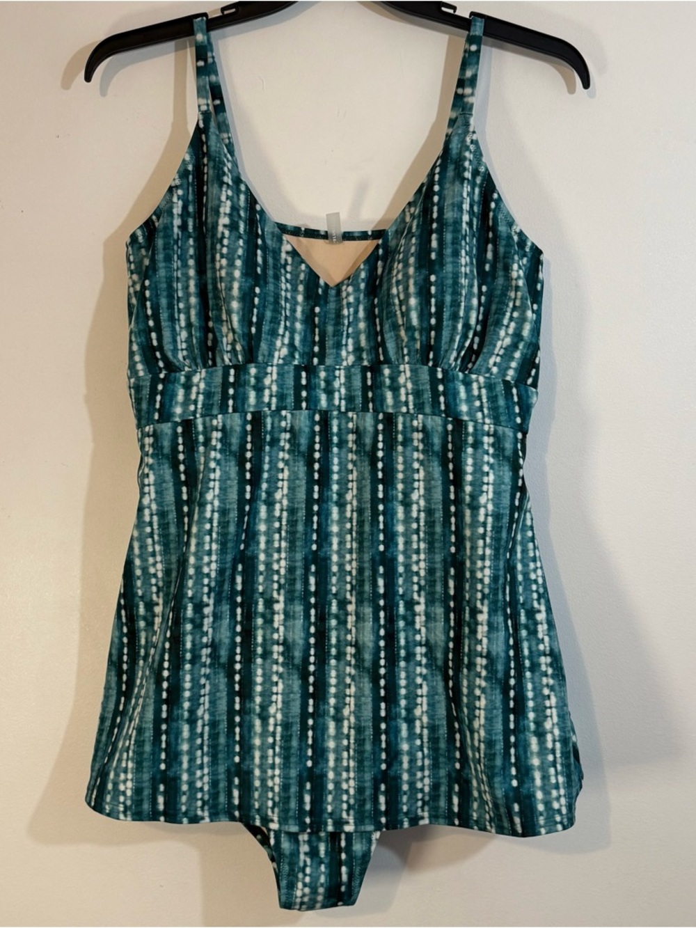 Garnet Hill Riviera One Piece Swim Dress Size 18 UPF 50+